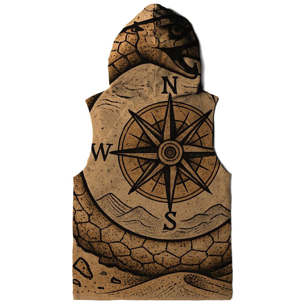 Desert Compass Ouroboros zip-up hoodies