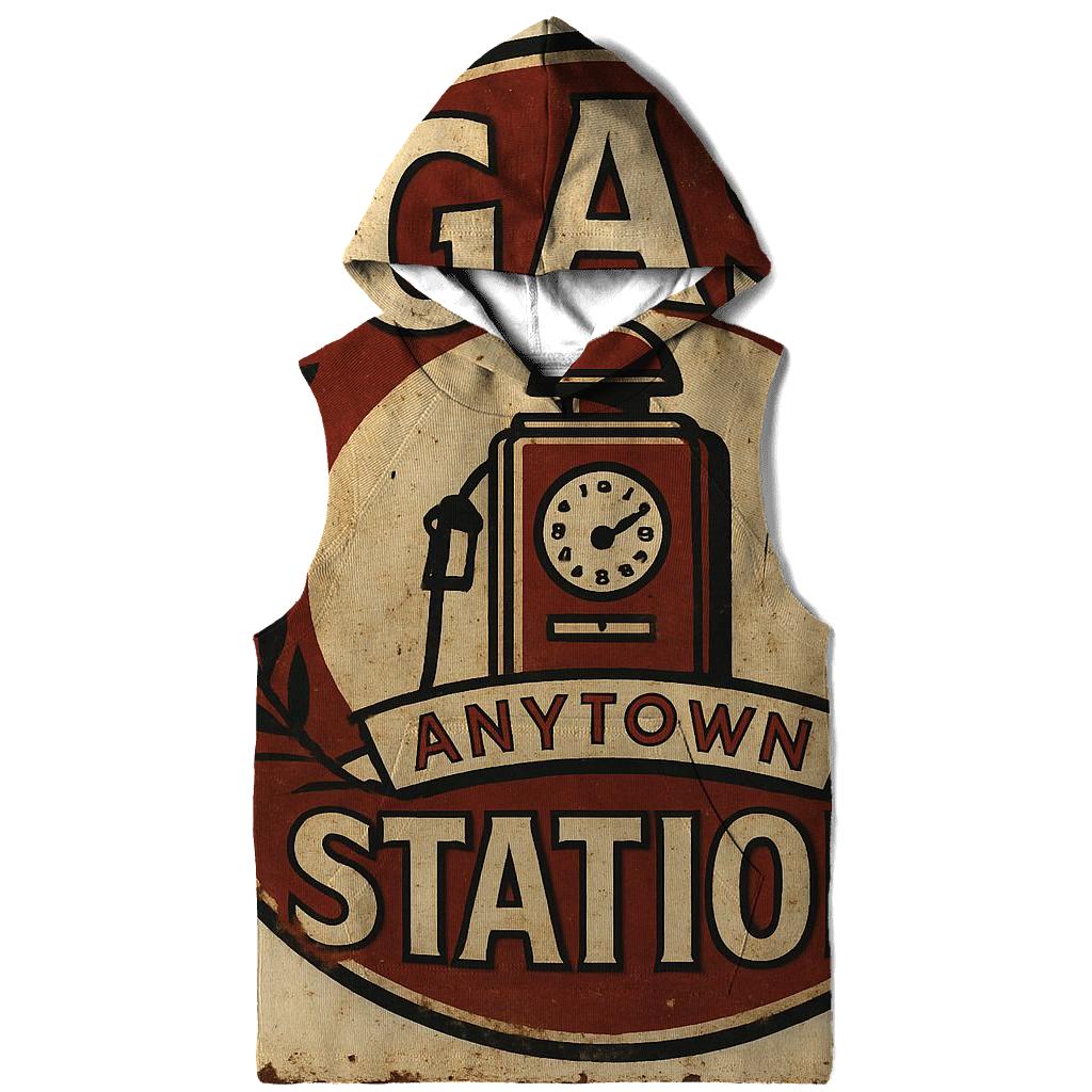 Weathered Gas Station Pump Emblem hoodie styles