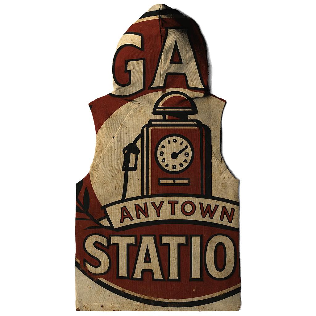 Weathered Gas Station Pump Emblem hoodie styles