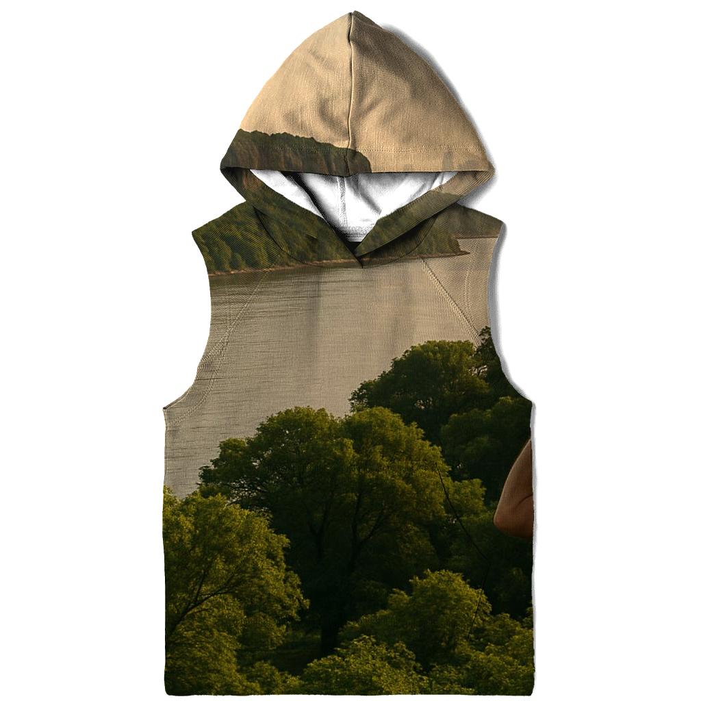 Inwood Hill Park Lookout With Palisades And Skyline Layering premium hoodies