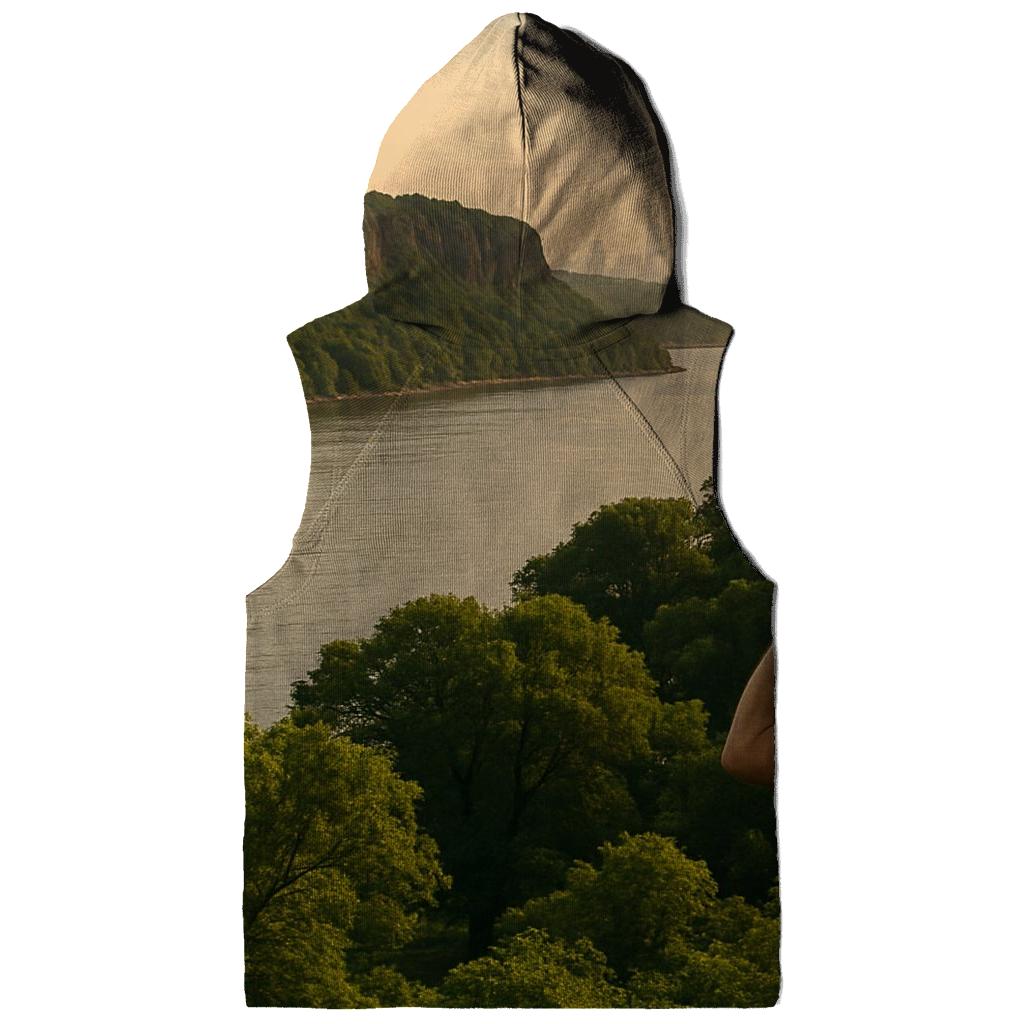 Inwood Hill Park Lookout With Palisades And Skyline Layering premium hoodies