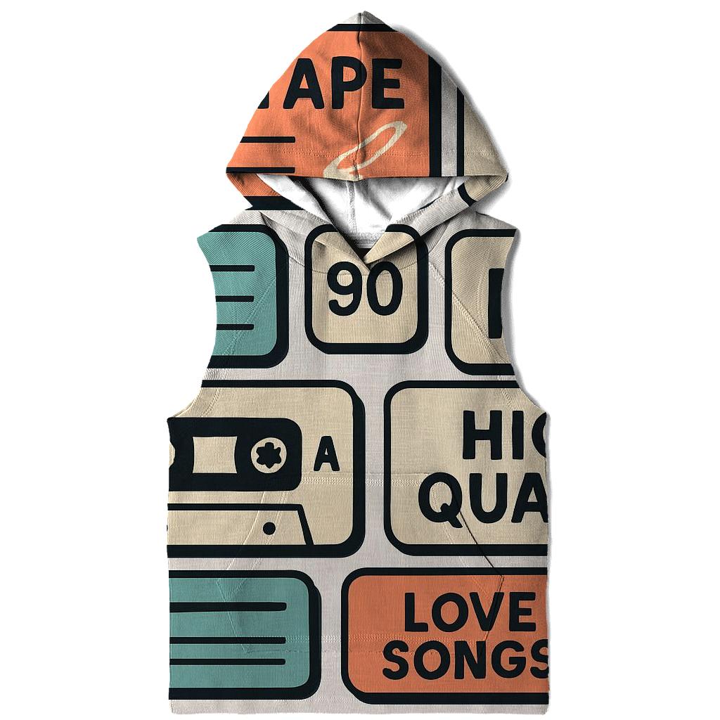 Cassette Label Sticker Collage designer hoodies