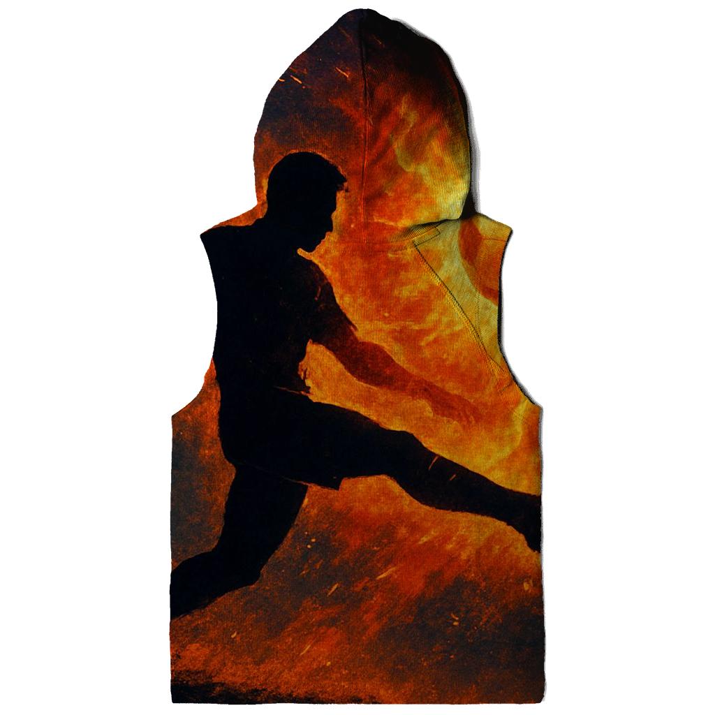 Solar Flare Soccer Kick printed hoodies