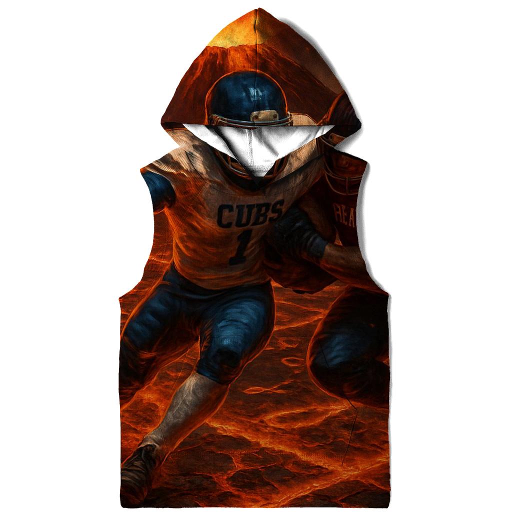 Volcano Rim Rivalry End Zone Stand heavyweight hoodies