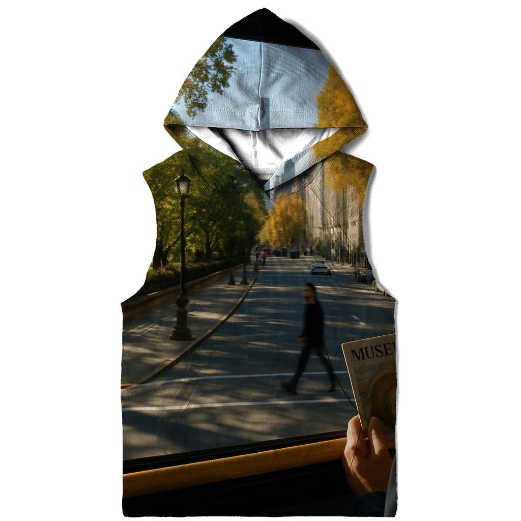 Museum Mile Bus Window With Central Park Edge And Towers designer hoodies