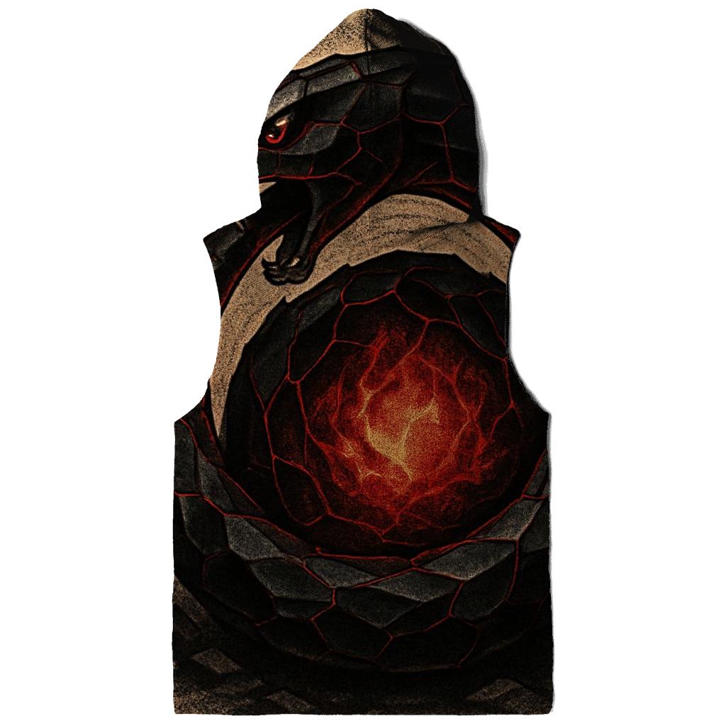 Volcanic Glass Ouroboros zip-up hoodies