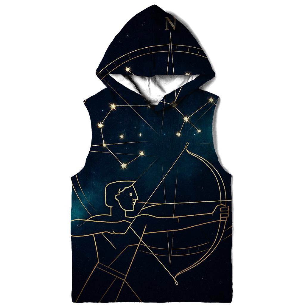 Sagittarius Galactic Archer Star Compass hoodie trends