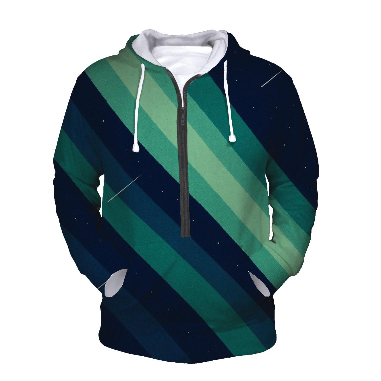 Aurora Curtain Vectorfall printed hoodies