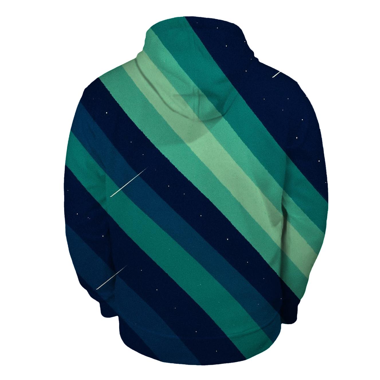 Aurora Curtain Vectorfall printed hoodies