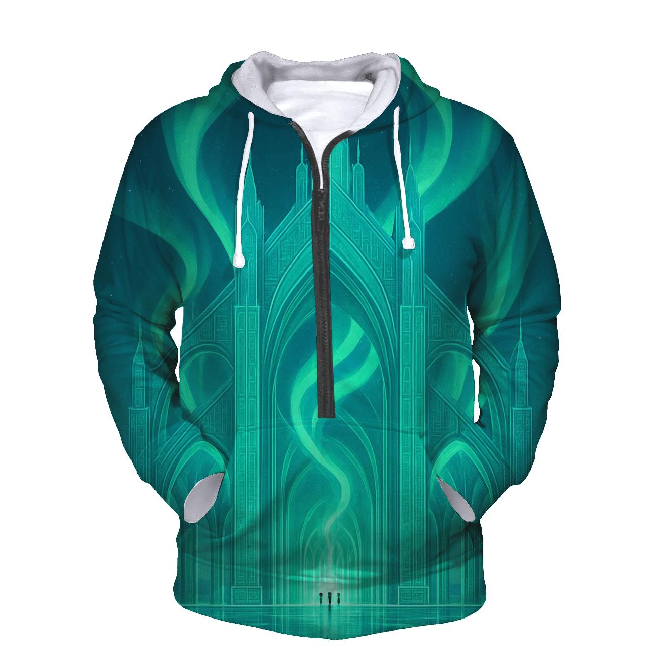 Aurora Circuit Cathedral lightweight hoodies