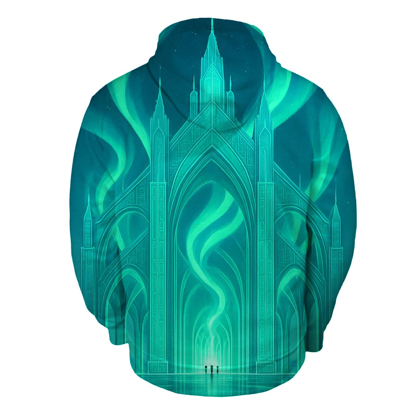 Aurora Circuit Cathedral lightweight hoodies