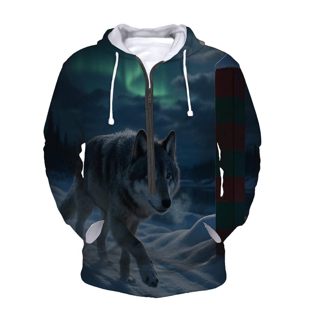 Aurora Border Patrol Wolf heavyweight hoodies