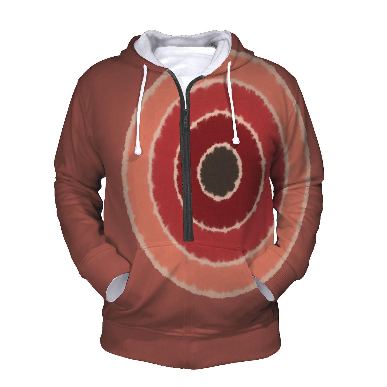 Lunar Eclipse Bullseye Halo Rings graphic hoodies