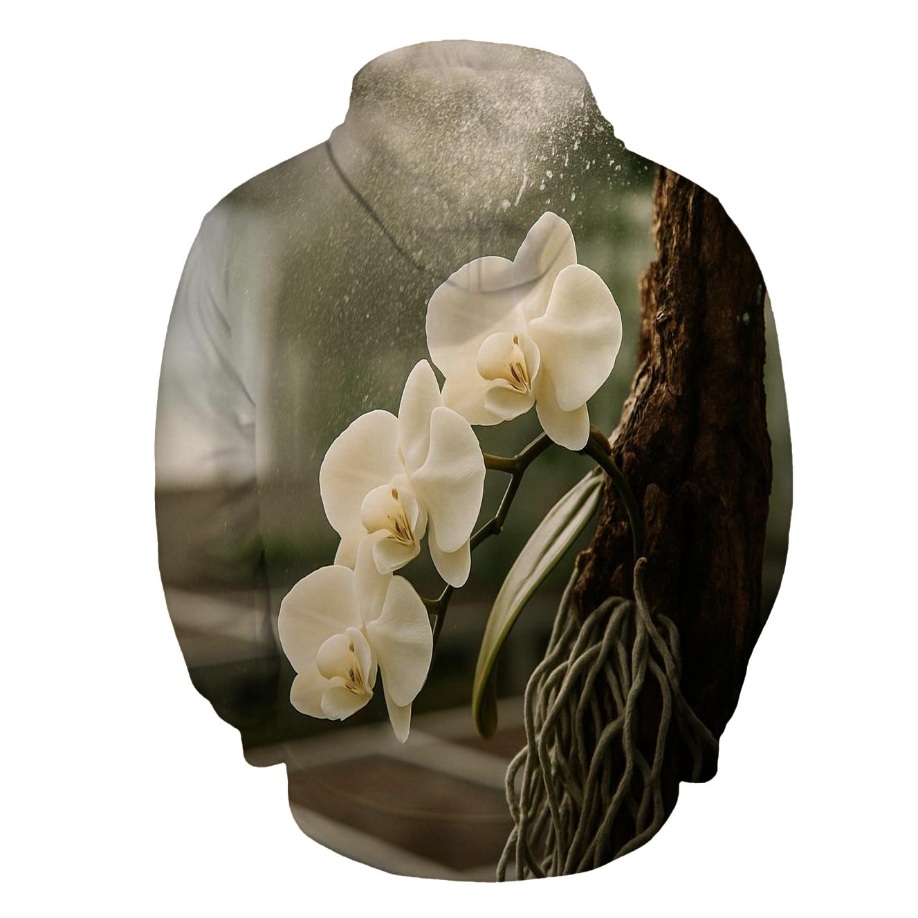 Orchid Roots In A Greenhouse Misting Cycle hoodie designs