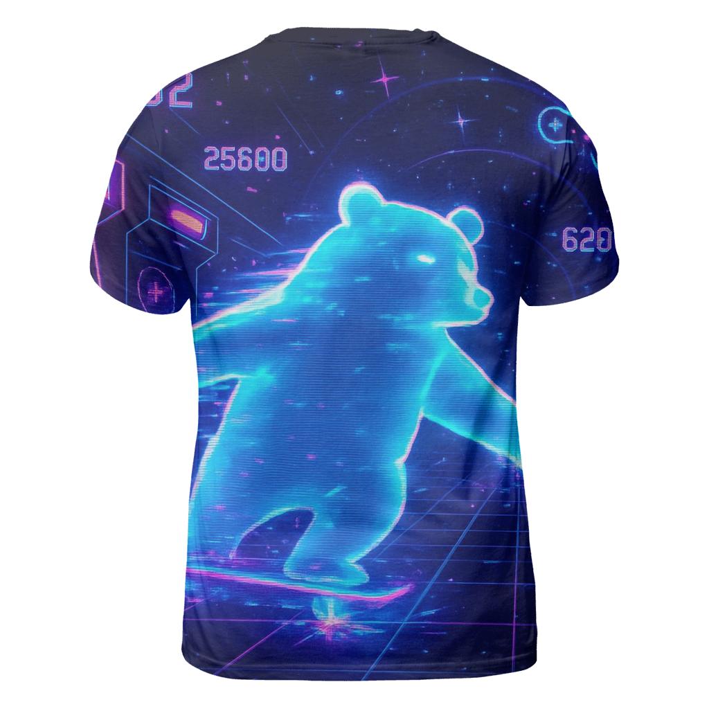 Hologram Bear Arcade Drift creative print fashion shirts