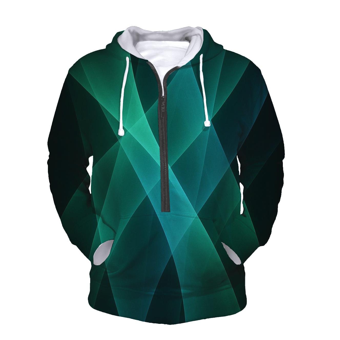 Aurora Veil Lattice heavyweight hoodies