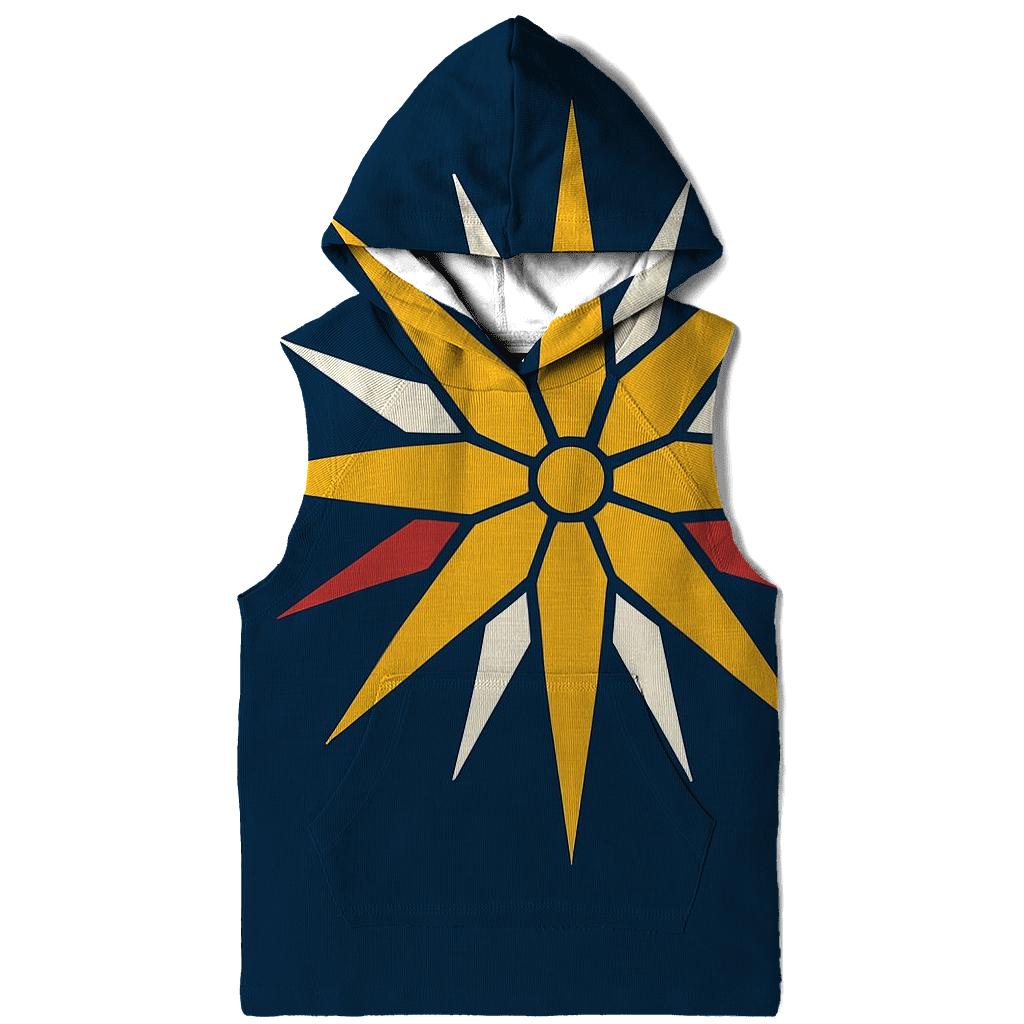 Golden Starburst Nativity Halo heavyweight hoodies