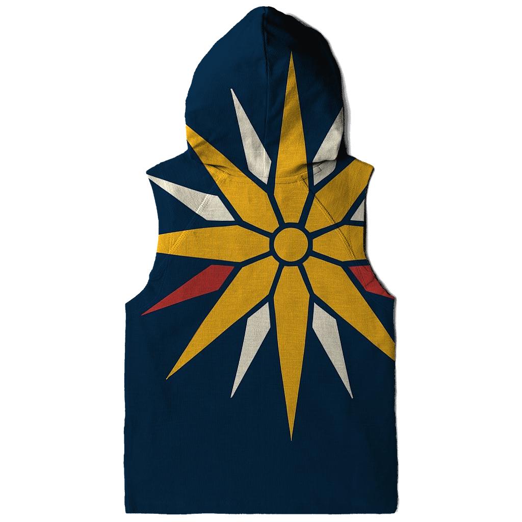 Golden Starburst Nativity Halo heavyweight hoodies