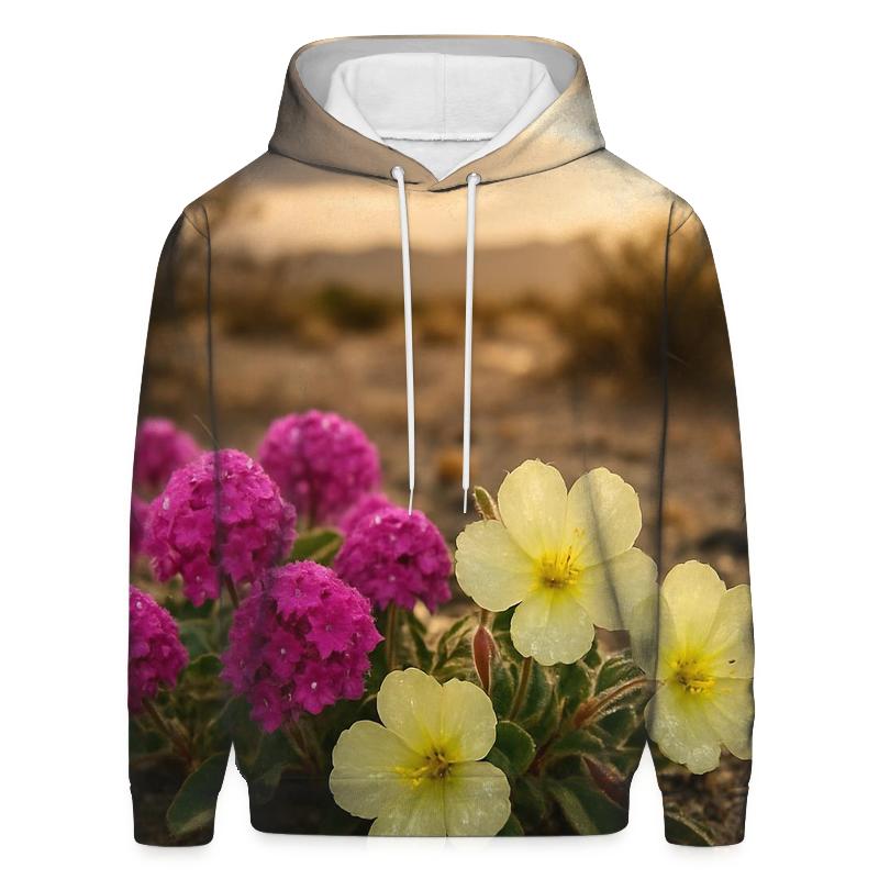 Desert Bloom After A Rare Monsoon printed hoodies