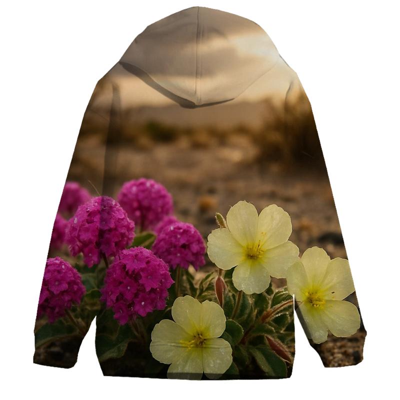 Desert Bloom After A Rare Monsoon printed hoodies