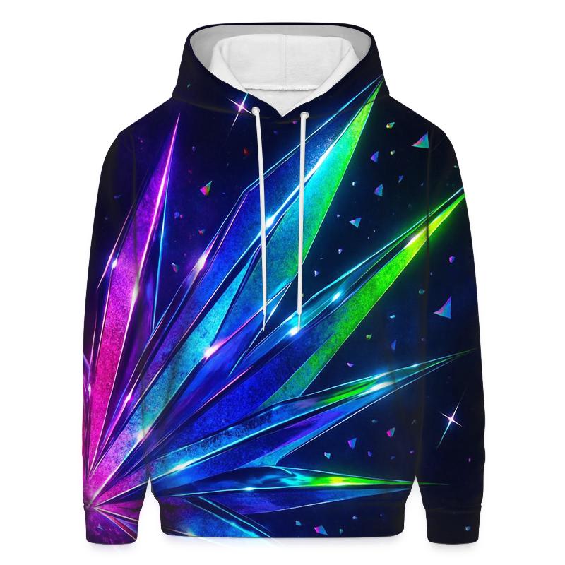 Neon Prism Afterglow embroidered hoodies