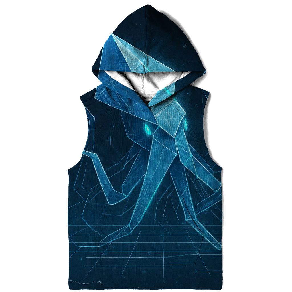 Origami Kraken Blueprint pullover hoodies