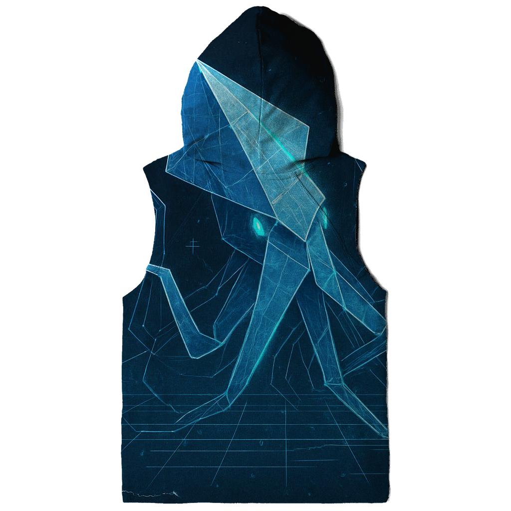 Origami Kraken Blueprint pullover hoodies