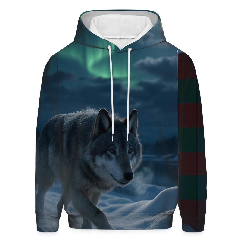 Aurora Border Patrol Wolf pullover hoodies