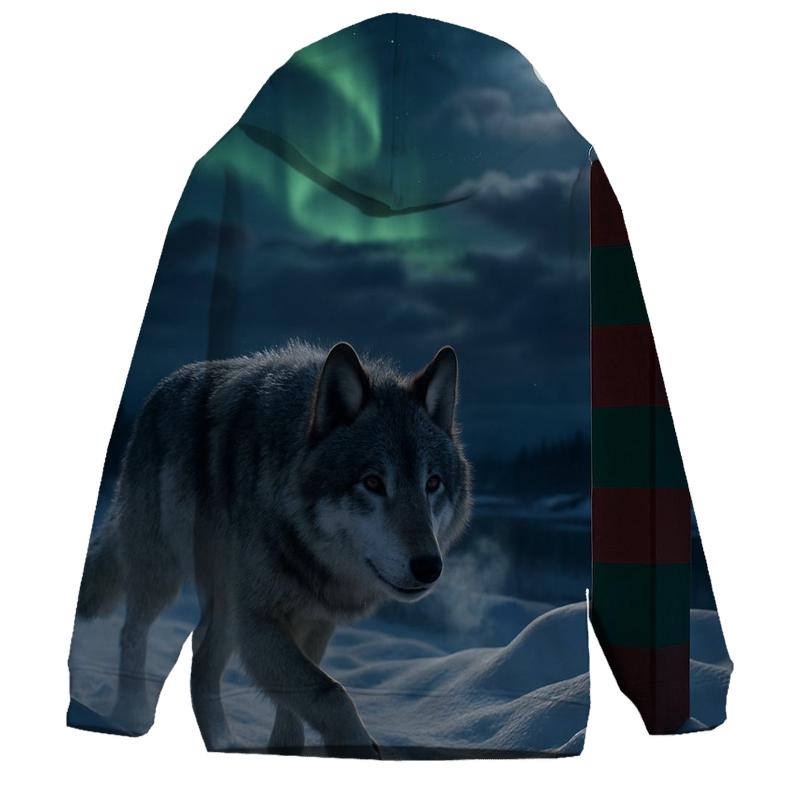 Aurora Border Patrol Wolf pullover hoodies