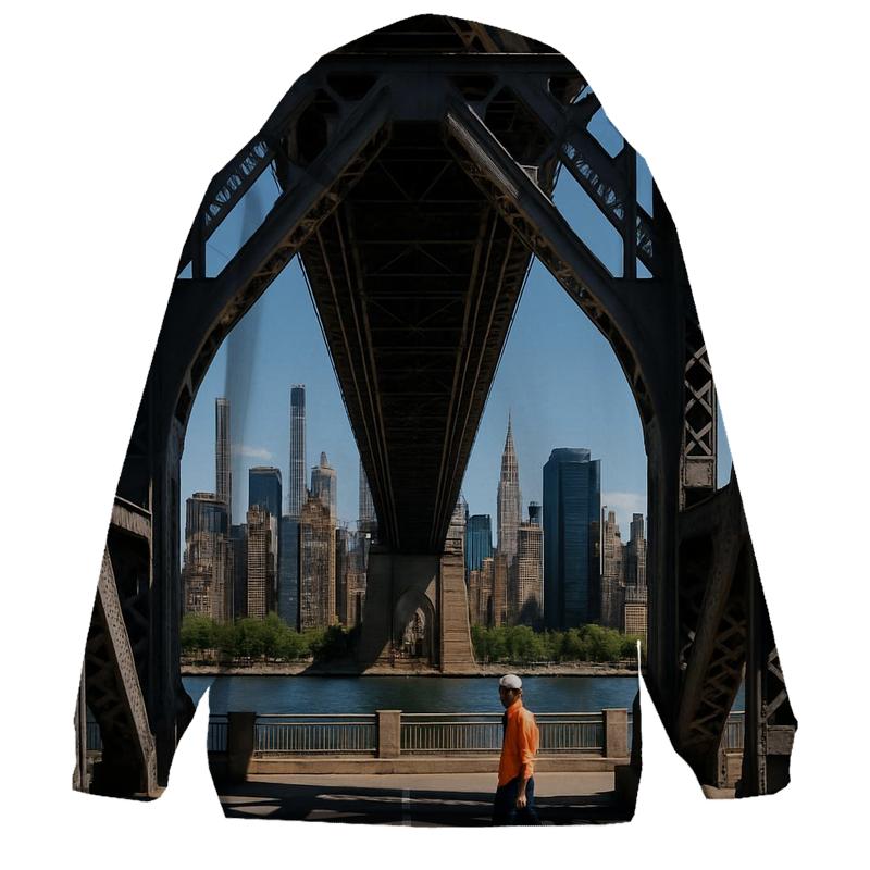 Queensboro Bridge Underdeck Framing Midtown Towers heavyweight hoodies