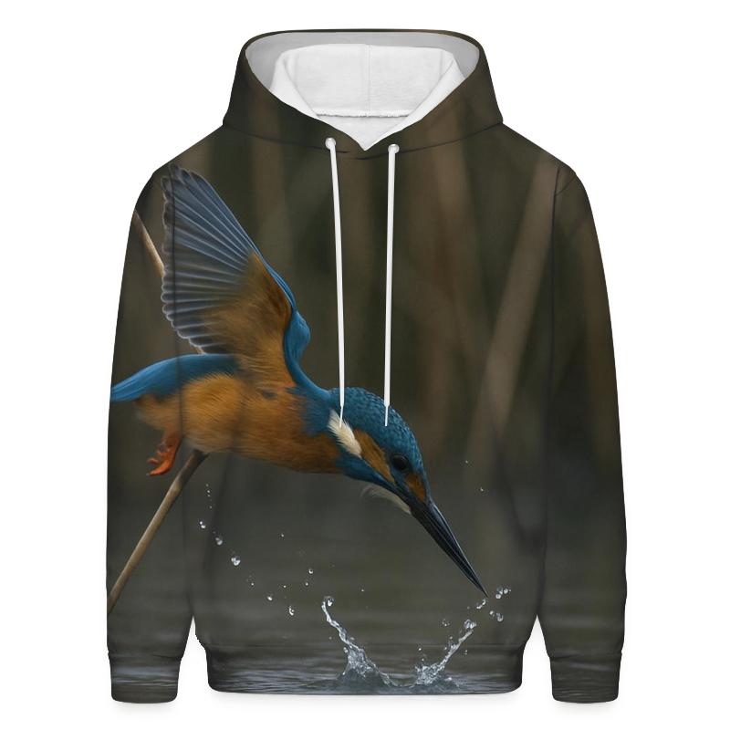 Cobalt Surge Common Kingfisher designer hoodies