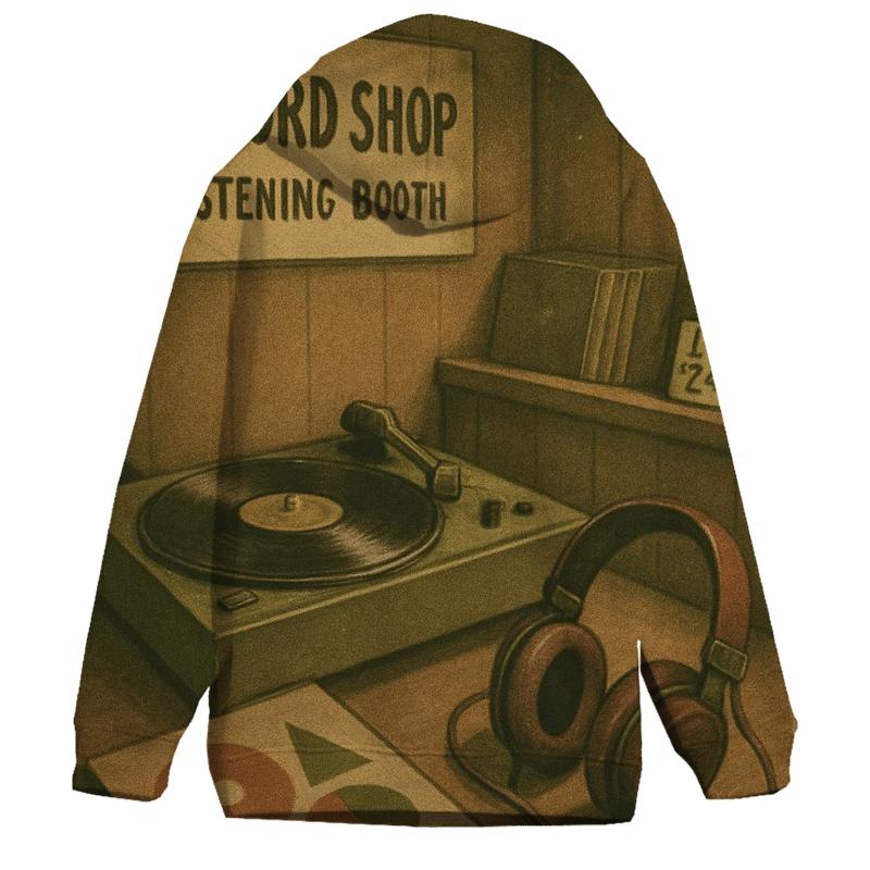 Antique Record Shop Listening Booth hoodie trends