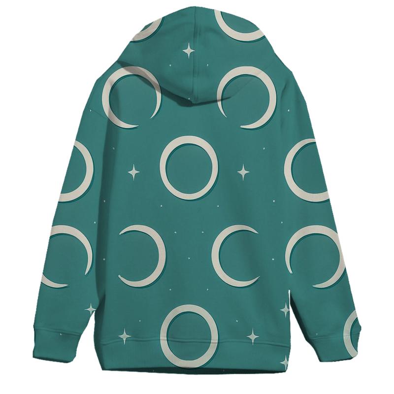 Gravitational Lens Arc Lattice premium hoodies