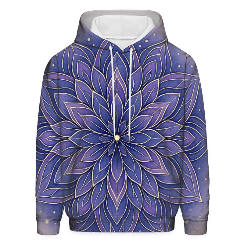 Starlit Mandala Bloom heavyweight hoodies