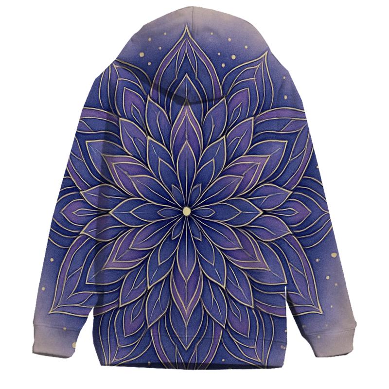 Starlit Mandala Bloom heavyweight hoodies