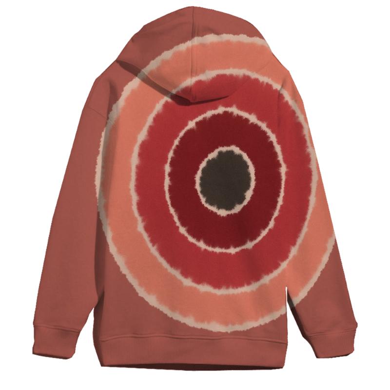 Lunar Eclipse Bullseye Halo Rings embroidered hoodies
