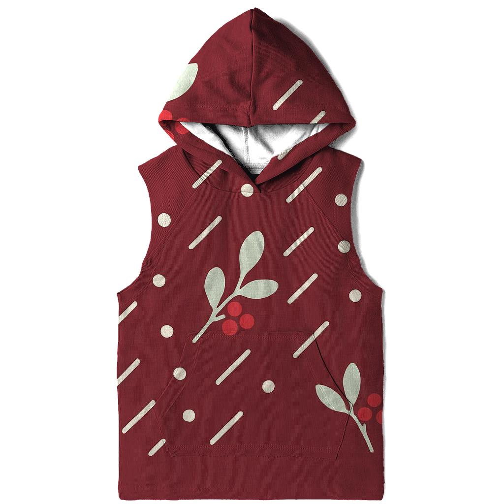 Mistletoe Meteor Shower Dots lightweight hoodies