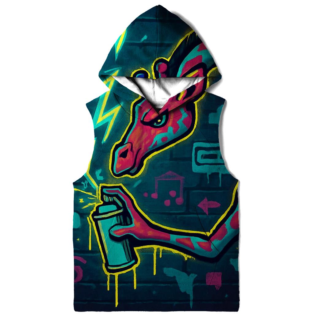 Graffiti Giraffe Voltage designer hoodies