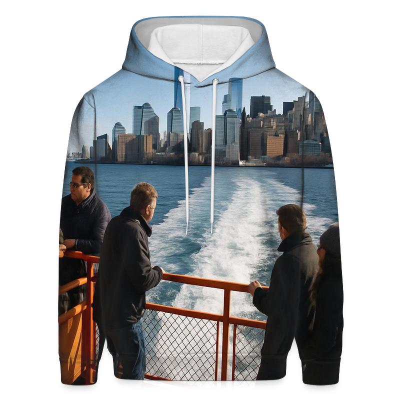 Staten Island Ferry Wake With Financial District Rising hoodie styles