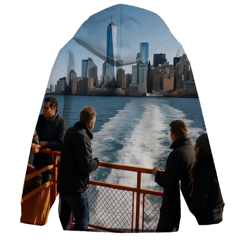 Staten Island Ferry Wake With Financial District Rising hoodie styles