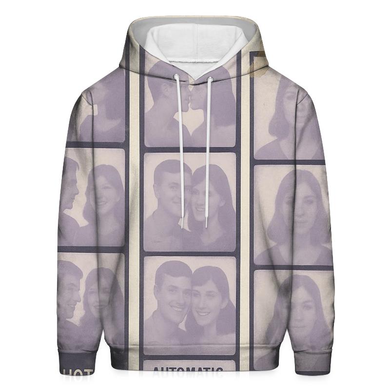 Old School Photo Booth Strip Collage graphic hoodies
