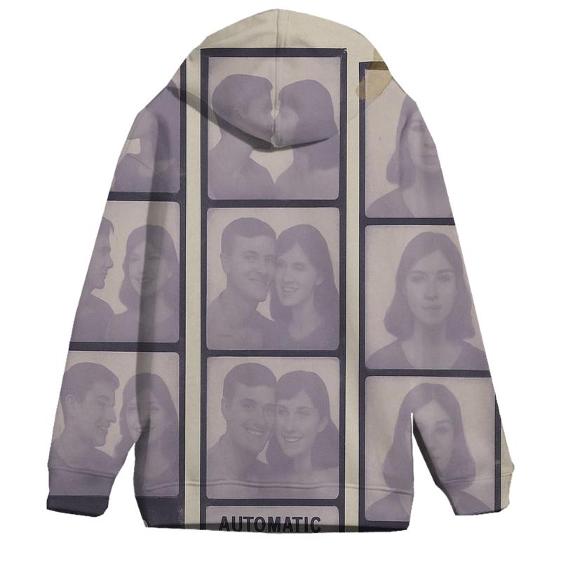 Old School Photo Booth Strip Collage graphic hoodies