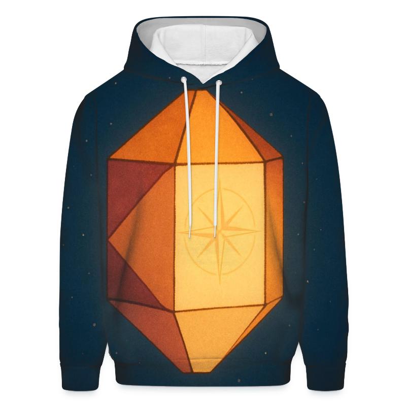 Lantern Of Inner Compass embroidered hoodies