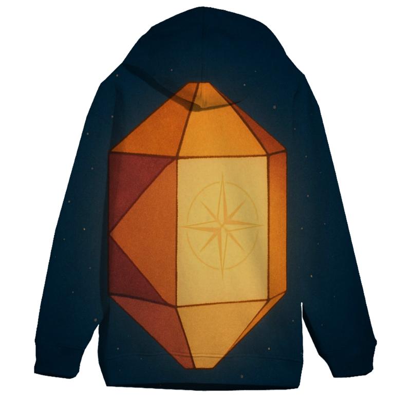 Lantern Of Inner Compass embroidered hoodies