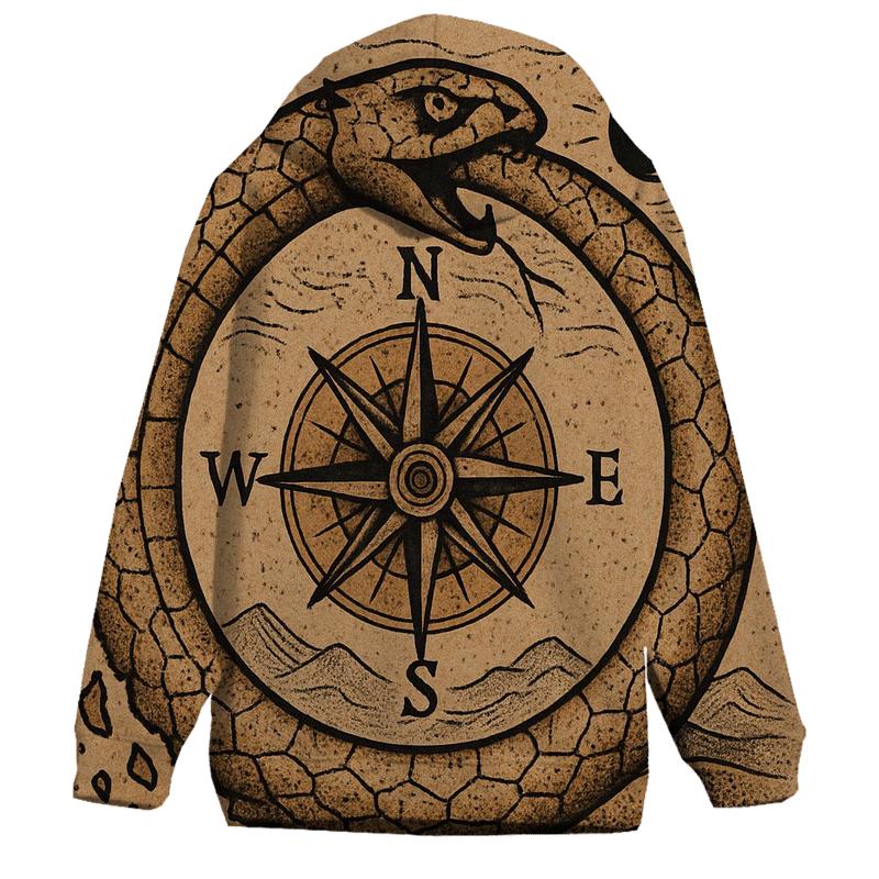 Desert Compass Ouroboros premium hoodies