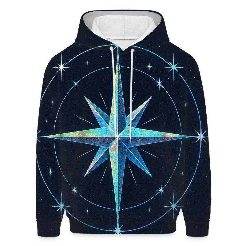 Holographic Star Compass heavyweight hoodies