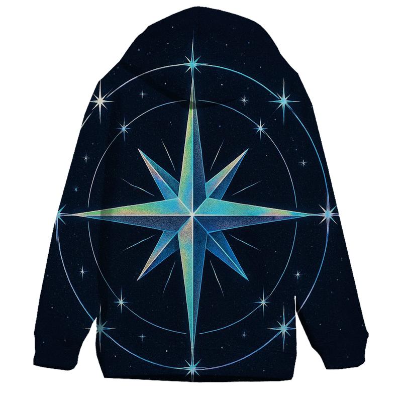 Holographic Star Compass heavyweight hoodies