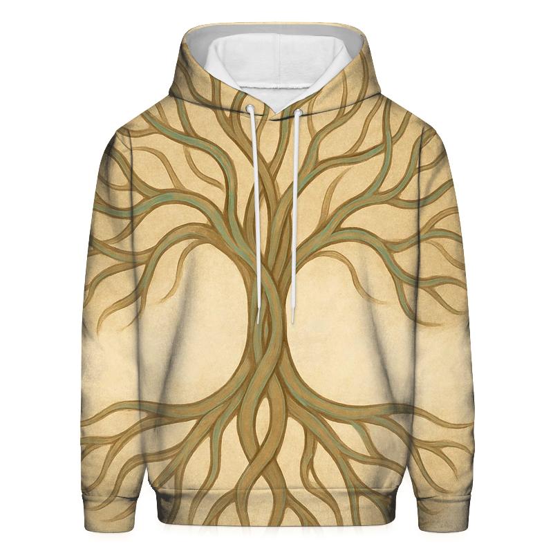 Tree Of Life Abstraction zip-up hoodies