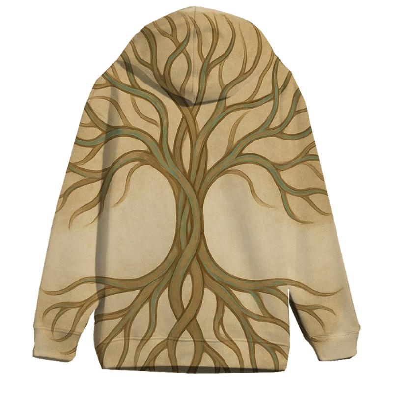 Tree Of Life Abstraction zip-up hoodies