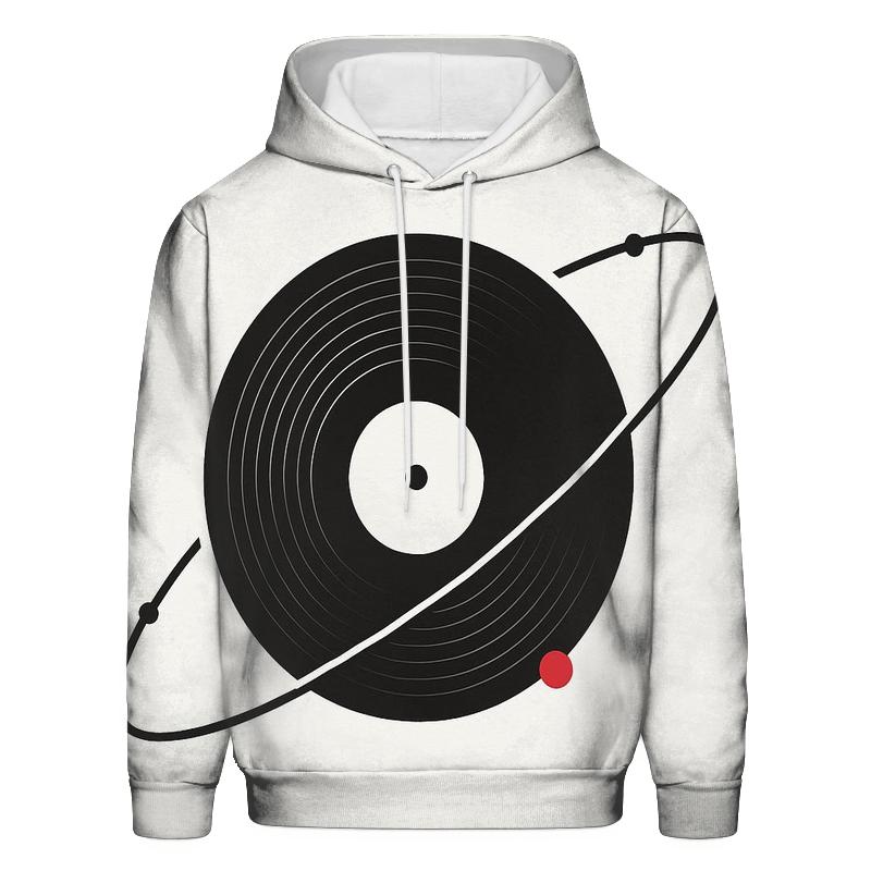 Vinyl Orbit Minimal pullover hoodies